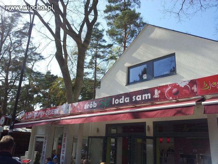 Wiocha tak nazwać lodziarnię