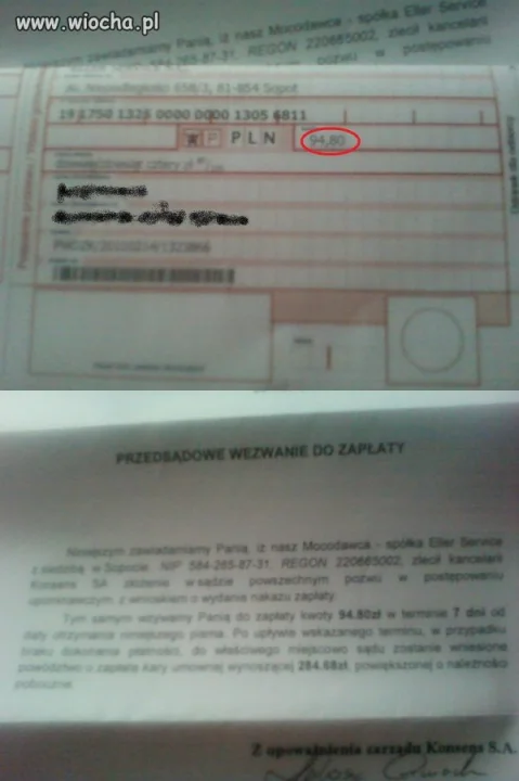Właśnie dostałam od pobieraczka