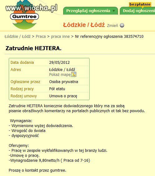 Najnowsze oferty pracy