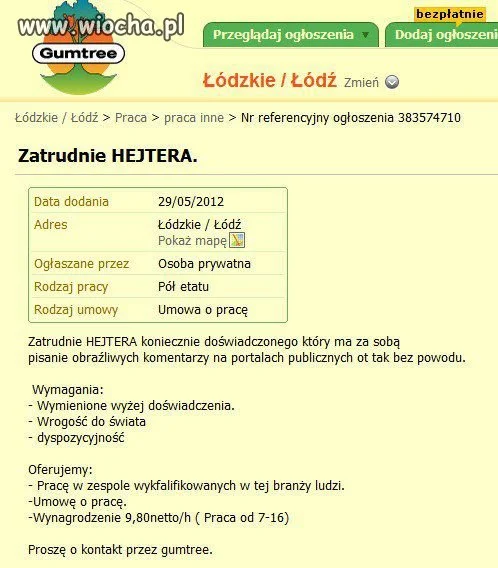 Najnowsze oferty pracy