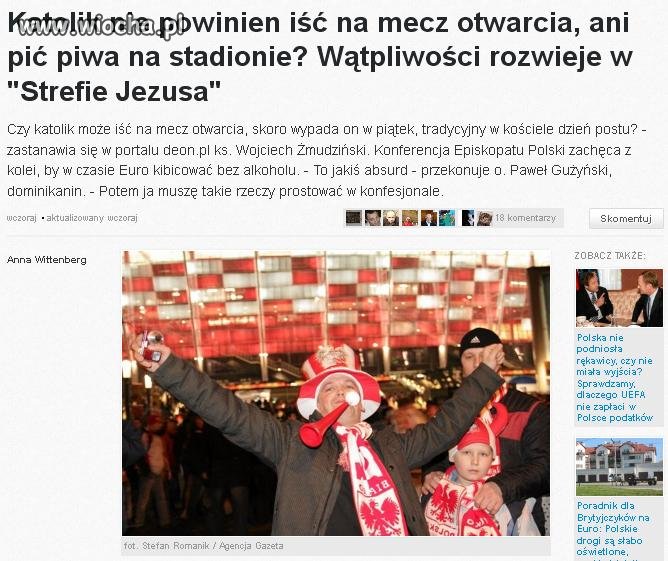Katolik nie może iść na mecz otwarcia!