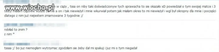 Przeżycia 13-latki.