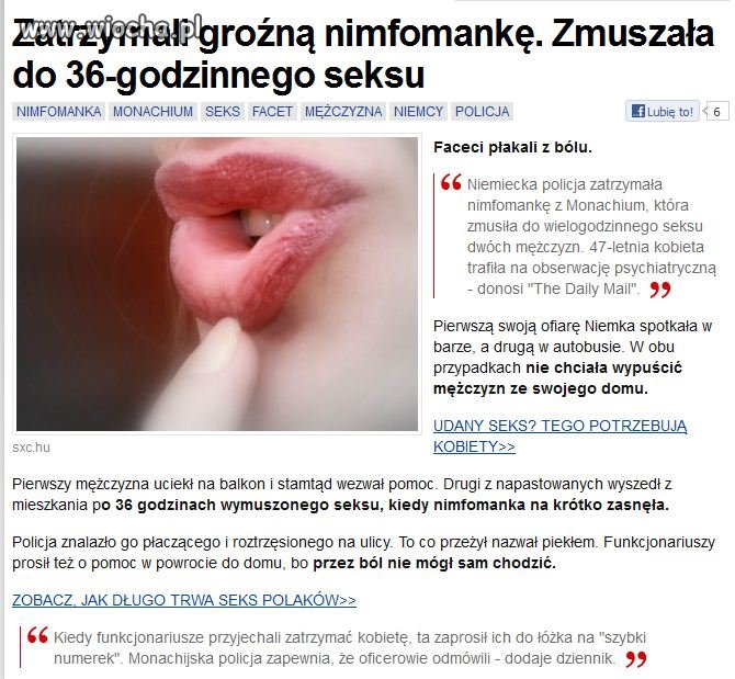 Mam nadzieję, że pozwalała mu uzupełniać płyny