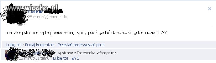 No cóż za inteligencja...
