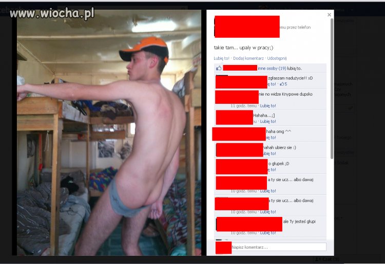 Nie ma to jak wstawienie gołego tyłka na fb 