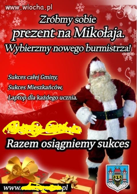 Nowy burmistrz pod choinkę!