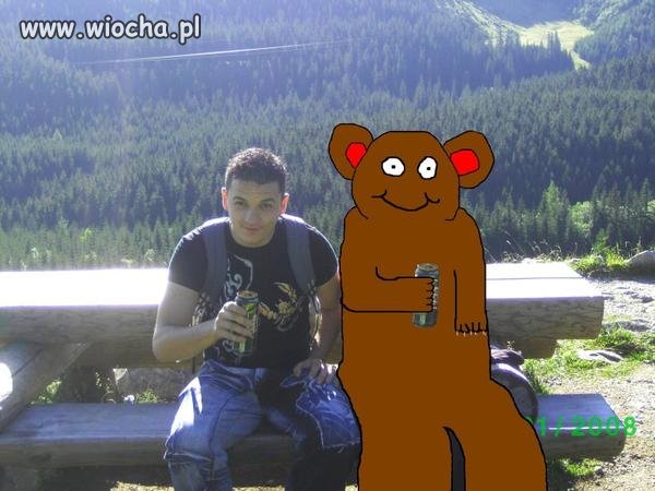 Dobre zdjęcie z misiem 