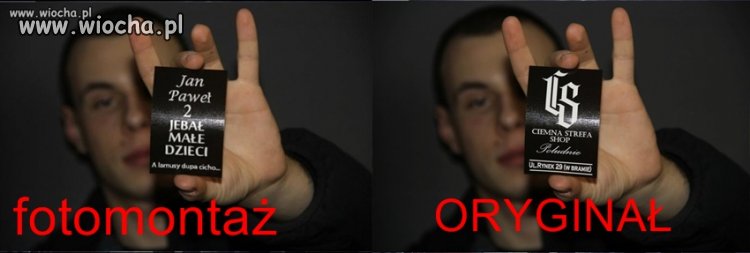 Największą wiochą było to, że osoba która to dodała