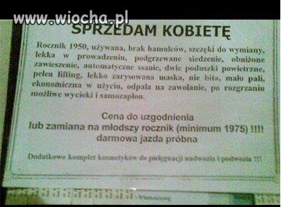 Sprzedam Kobietę 