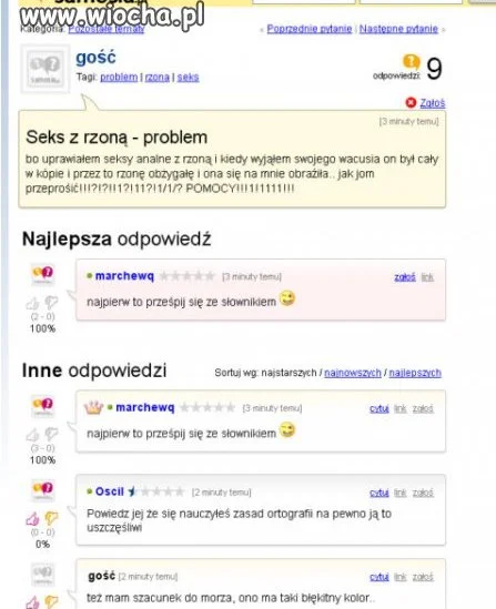 "rzoną"...