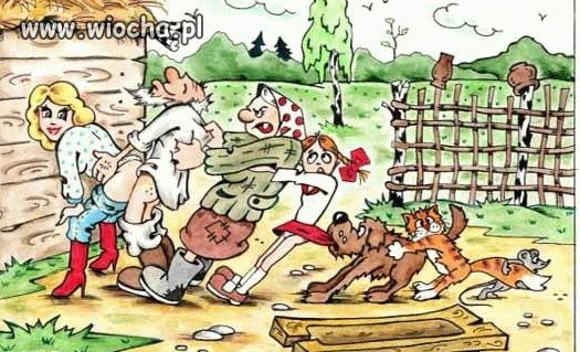 Spotkał raz dziadek Rzepichę w ogrodzie...