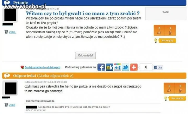 Ciekawy gwałt.
