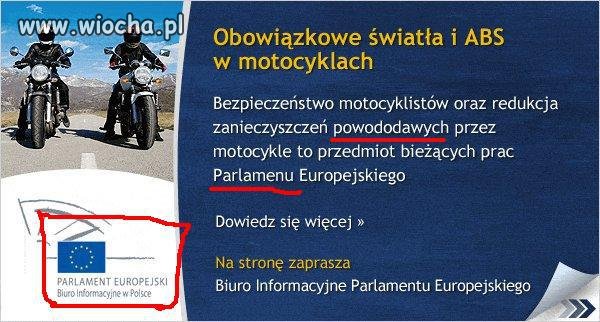 Ulotka z "Parlamenu Europejskiego"