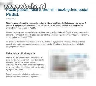 Ma chłop pamięć