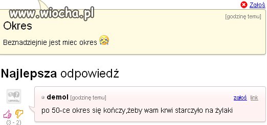 Okres to beznadzieja...