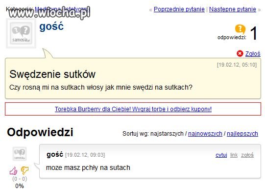 Kolejne inteligentne pytanie...