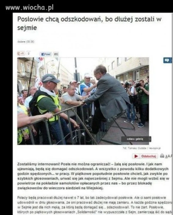 Odszkodowanie bo dłużej pracowali