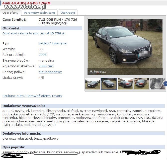 Więc mówisz, że samochód ma "ksionszke serwisową"