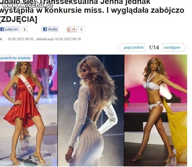 Nie ma to jak "facet" na konkursie miss