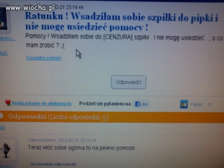 Głupota ludzka nie zna granic...