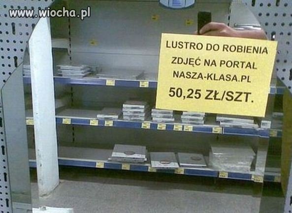 Lustro do robienia zdjęć na Nk
