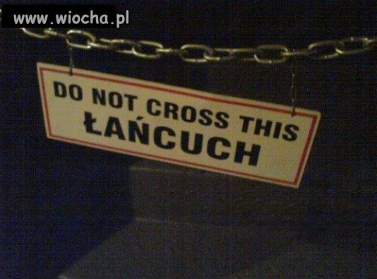 Do not cross this