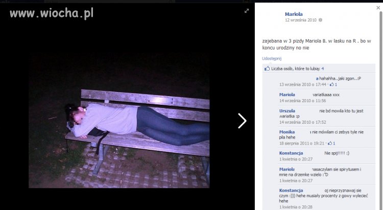 Chwalenie się zgonem na fb