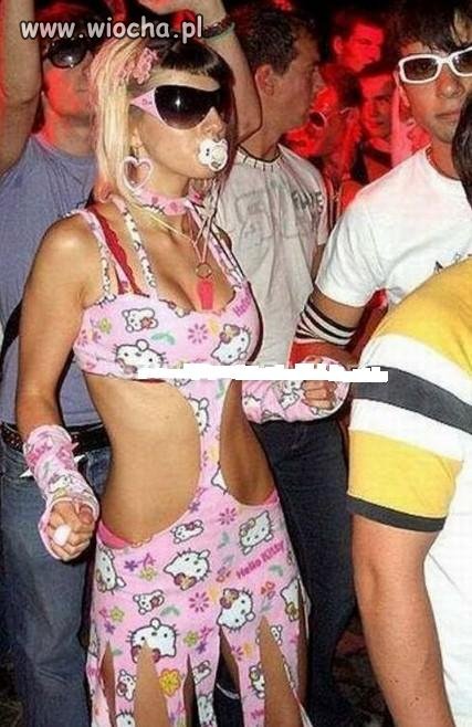 Szalona Hello Kitty na baletach.