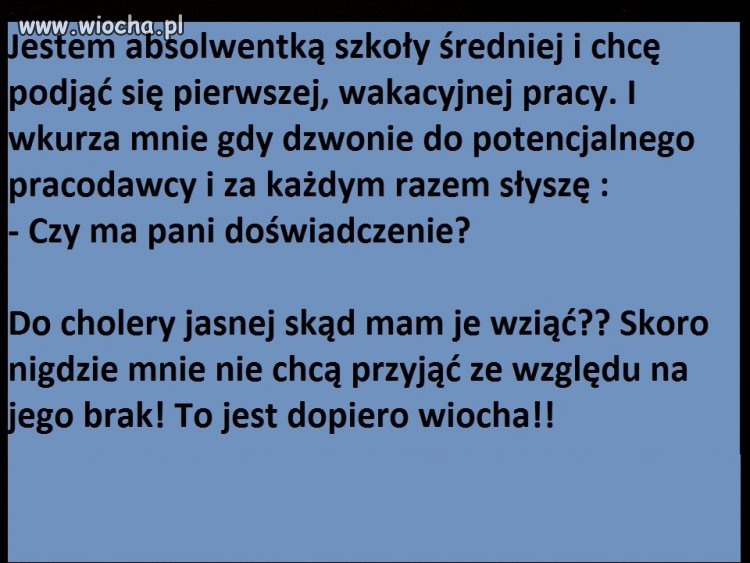 To jest dopiero wiocha