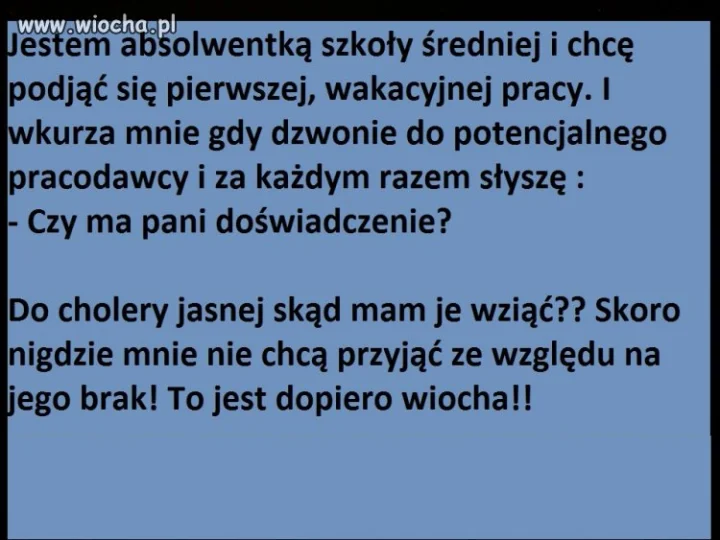To jest dopiero wiocha