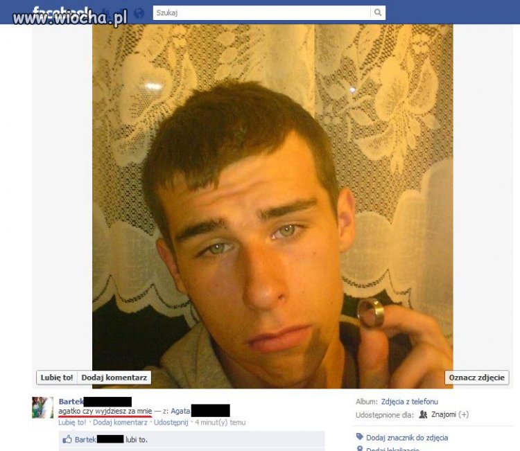 Takie tam zaręczyny przez facebooka