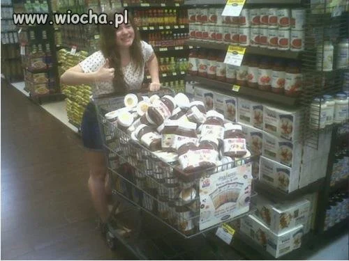 Słit focie w supermarkecie.