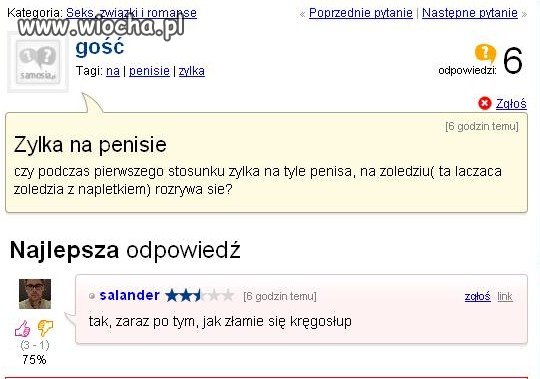 Żyłka na penisie?!