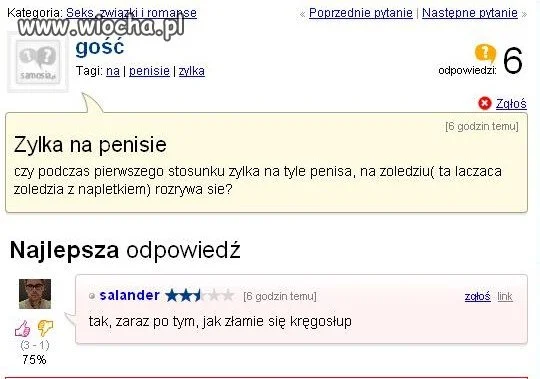 Żyłka na penisie?!