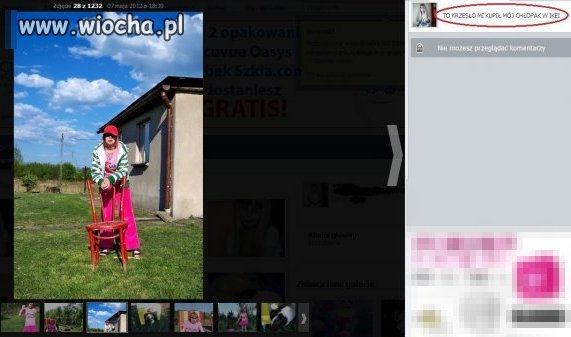 Krzesło z Ikei od chłopaka