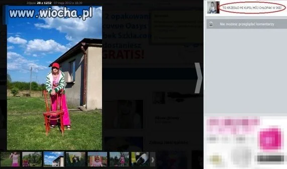 Krzesło z Ikei od chłopaka