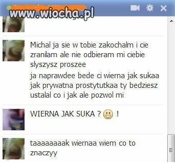 Też chcę mieć taką wierną s*kę ! 