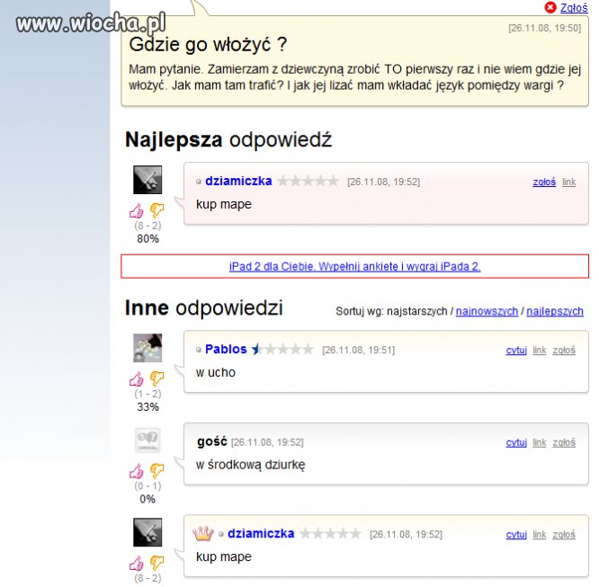 No ale "Gdzie go jej włożyć kurw*?!"