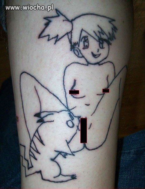 Tatuaż z pokemonem 