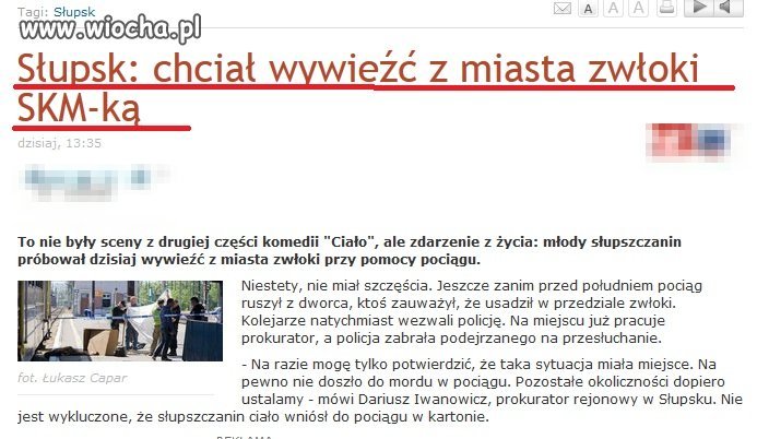 Zgięło mnie w nadgarstkach i to w moim mieście 