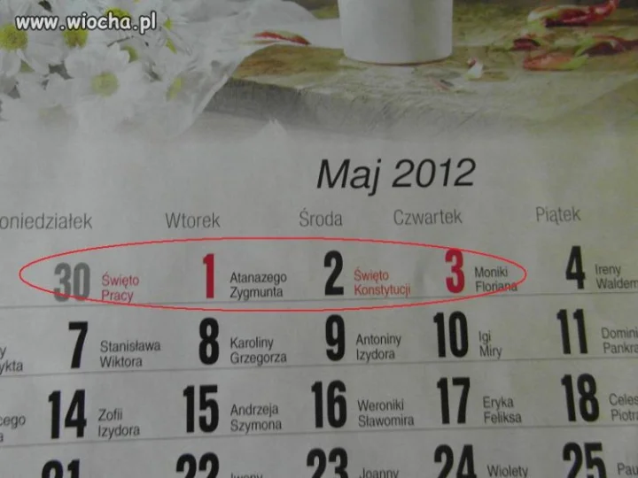 Inny kalendarz...