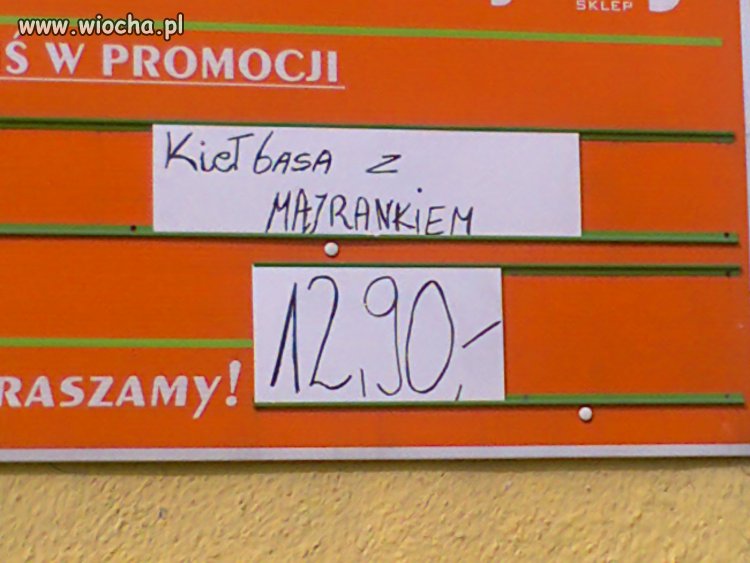 Kiełbasa z majrankiem