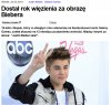 Teraz to nawet za obrazę Bibera można dostać rok