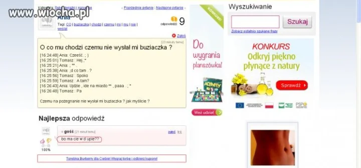 O co mu chodzi czemu nie wysłał mi buziaczka ?