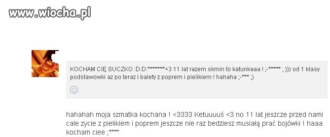 Kocham cię suczko, Moja szmatka kochana