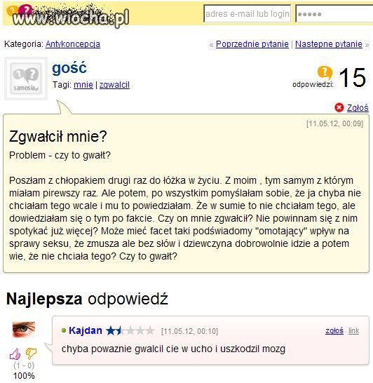 Tu bym chciała, a tu nie...