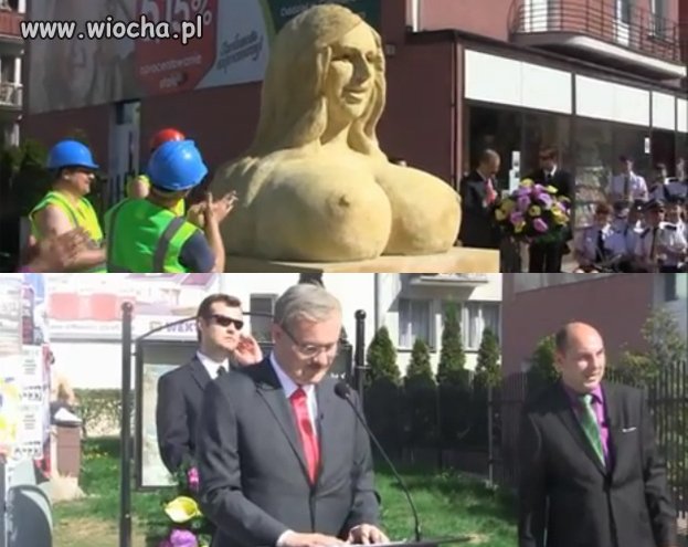 Popiersie Dody, stanęły w ciągu niecałego roku.