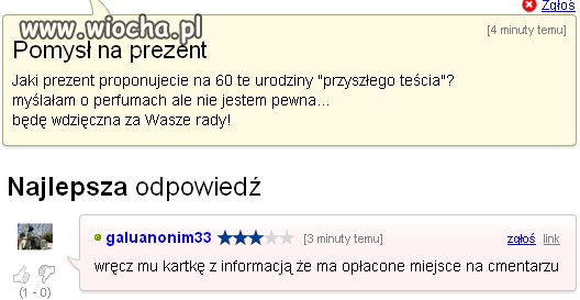 Idealny prezent dla teścia?