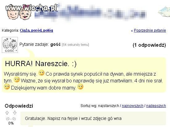 Gratulacje dla mamy