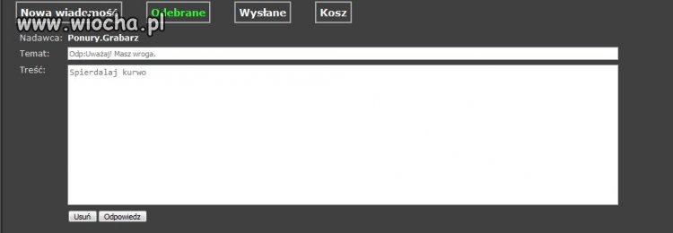 Ciężko przyjął.